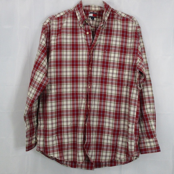 TOMMY HILFIGER Men’s Button Down Shirt Size Large - Picture 8 of 8